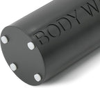 Matte Black Body Wash Dispenser Luxurious Refillable Pump Bottle with Embossed Text, Durable Construction for Bathroom and Shower