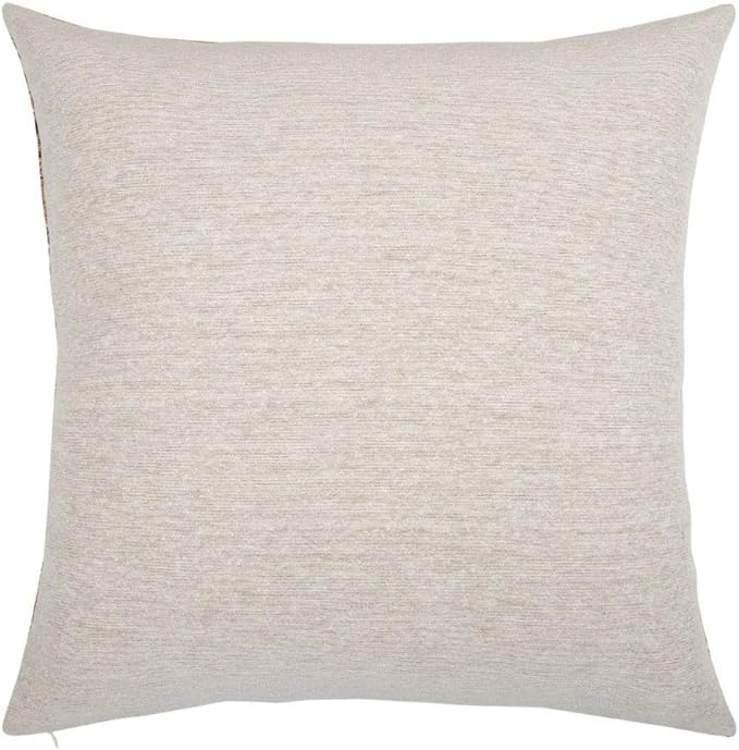 Large Throw Pillow Covers Mustard Yellow and Black Kilim - 22 x 22 Inches Decorative Pillows, Boho Room Decor for Couch, Bohemian Outdoor Case for Farmhouse, Ethnic, Tribal Cushions
