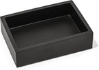 Matte Black Square Soap Dish, Hand Soap Holder for Bathroom, Shower, Countertop, Bathtub, Wash Room, Kitchen with Non-Slip Protective Pads