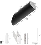 NINETREX Black Wall Hooks Matte Black Towel Hook Modern Robe Hooks SUS 304 Stainless Steel Heavy Duty Hook for Bathroom Entryway Bedroom Coat Key Mudroom Garage, Wall Mounted 6 Pack