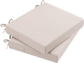 AAAAAcessories Outdoor Seat Cushions for Chairs, Waterproof, Fade-Resistant Patio Furniture Replacement Cushions, 20" x 18" x 3", Set of 2, Khaki Beige