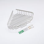 Bathroom Shower Caddy Corner Shelf, Corner-Hollow Design, Ultra Sturdy Rust-Proof Stainless Steel Shelf Organizer Shampoo Holder, Wall Mounted Storage Rack for Bathroom, Brushed Nickel