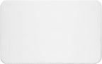 American Soft Linen 21x32 Fluffy Foamed Slip Reducer Bath Rug, Machine Washable Area Bath Mat Rugs for Bathroom, White