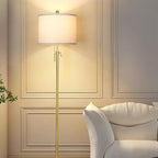 Lamp Shades Set of 2, Drum Lampshades 13" Top x 13" Bottom x 10" High with Spider Fitter, Large Replacement Lamp Shades for Table Lamps, Floor Lamps, Easy Assembly Required (2, White)