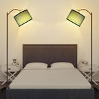 BoostArea Floor Lamp for Living Room,Arc Floor Lamp Remote Control,Stepless Dimmable Brightness & Colors Temperature 2700k-6500k,Foot Switch,Modern Standing Lamp for Bedroom Study Room Office,Green