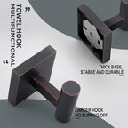 KOKOSIRI Robe Hooks Bathroom Towel Coat Hook for Bath Kitchen Hardware Wall Mounted, 2 Pack Oil Rubbed Bronze Stainless Steel B1013ORB-P2
