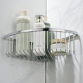 Corner Shower Caddy Organizer, SUS304 Stainless Steel Heavy Duty Rust-Proof Shelf Organizer, Wall Mounted Storage Rack for Bathroom, Brushed Chrome