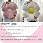 Pink Flower Pillow，19.6In Floor Pillow Cushion Flower Shaped Throw Pillow Cute Flower Seating Cushion Home Decorative Pillows for Sofa Couch Bed