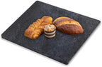 Diflart Natural Marble Stone Cutting Board for Kitchen, 16x20 Inch, Black, Marble Slab Pastry Board Large with Non Slip Feets for Keep the Dough Cool and Chocolate Tempering, Pack of 1 Pcs