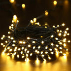 Joomer Battery Christmas Lights, 33ft 100LED Fairy Lights Battery Operated Timer 8 Modes Waterproof for Outdoor Home Garden Party Holiday Christmas Trees Decoration (Warm White)
