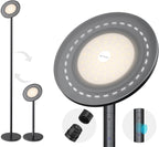 TROND Floor Lamp, 5000LM Super Bright Sky LED Modern Torchiere Standing Lamp, 3000K Warm White Light, 5-Level Dimmable, Modular 71 in Tall Pole Light, 30-Minute Timer for Living Room, Bed Room