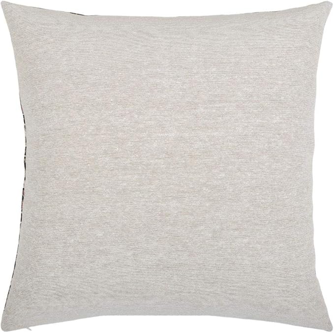 Khaki Kilim Throw Pillow Covers Dark Green and Black - 20 x 20 Inches Decorative Patio Pillows, Bohemian Outdoor Case for Farmhouse, Ethnic Shams, Aztec