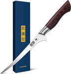 HOSHANHO Fillet Knife 7 Inch, Professional High Carbon Stainless Steel Boning Knife for Meat, Ultra Sharp Japanese Fish Fillet Knives with Ergonomic Wood Handle