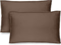 Bare Home Standard Pillow Sham Covers - Set of 2 - Premium 1800 Ultra-Soft Microfiber - Double Brushed - Stain & Fade Resistant - Bed Pillow Shams - Pillows Not Included (Set of 2, Cocoa)