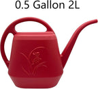 Plastic Watering Can - Wine Red Color - 1/2 Gallon