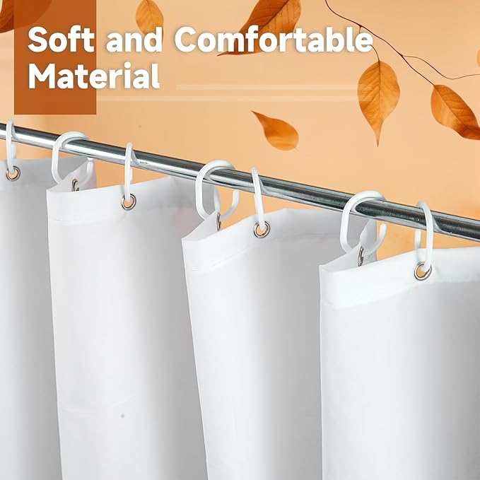 Scarecrow Pumpkin Harvest Shower Curtain, Autumn Thanksgiving Home Decor Fall Bathroom Curtain Set - 72x72 Inch Waterproof Polyester Fabric with Hooks