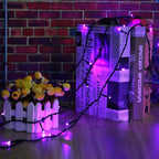 Connectable Purple Halloween Lights, 2pack 164ft 400Led 13 Modes String Lights Plug in, Twinkle Light with Timer Indoor/Outdoor for Tree Party Halloween Decorations