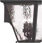 Livex 2036-04 Transitional Four Light Outdoor Wall Lantern from Cambridge Collection in Black Finish