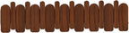 Wall Mounted Piano Key Hanger | Flip Style Hook | Entrance Wall Art Hook, Made of Oak Wood (3 Times Painted, 4 Times Polished) (Arc Walnut, 8Hooks)