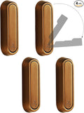 4PCS Folding Coat Hook, Heavy Duty Wall Hooks Made of Zinc Alloy, Foldable Wall Hooks for Hanging Coats, Scarves, Hats, Bathrobes, Keys, Bags (Bronze)