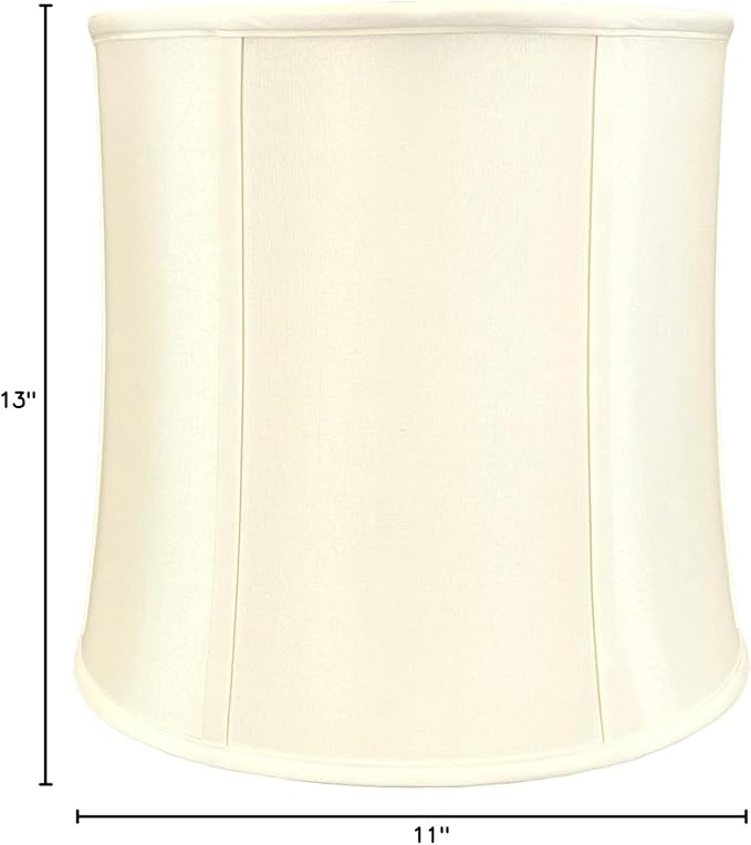 Royal Designs, Inc. BS-719-13EG-2 Drum Basic Lamp Shade, 11 x 13 x 11, Eggshell, 2-Pack