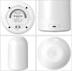 Bedside Touch Night Light, Baby Nursery Nightlight for Kids Adults, Egg Light with Timer, Dimmable Small Cordless Table Lamp for Nightstand/Bedroom/Children's Room, USB Rechargeable, White/Warm/Amber