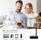 Mafeiyan Bedside Touch Lamps Decor Table Lamb with USB Port Outlet for bedrooms Living Room Touch Control Table Lamp 3-Way Dimmable Modern Bedside Nightstand Decor Lamb Gift for Sleep aid lamp