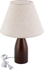 Eapmic Table Lamp,Bedside End Table Lamp Traditional Nightstand Desk Lamp Geometric Lamp with Shade for Living Bedroom Office(Modern,Style 2)