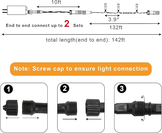 Extra Long 132ft Christmas Decorative Mini Lights, 400 LED Green Wire Fairy Starry String Lights Plug in, Timer & Memory & 8 Modes, for Indoor Outdoor Xmas Tree Wedding Party Decoration,Blue