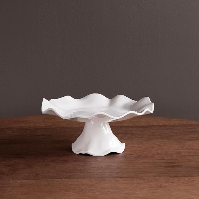 Beatriz Ball VIDA Havana Small Pedestal Cake Plate (White)