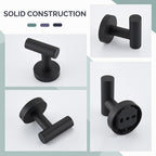 Angle Simple Towel Hook for Bathroom, Stainless Steel Robe Coat Hook for Wall, Hand Towel Hanger, Matte Black