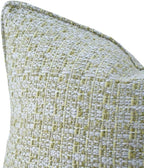 Luxury Tweed & Chenille Throw Pillow Covers – Set of 2 (18" x 18") with Soft and Luxurious Textures Decorative Throw Pillows for Couch, Bed, and Home Decor (Green)