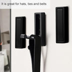 Foldable Coat Hooks 2 Pack,Heavy Duty Wall Hooks for Hanging Coats Towels Backpacks Bags Matte Black Towel Hooks for a Functional Home (Matte Black, 2)