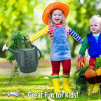 PMU 2 Gallon Watering Can - Garden Watering Can for Indoor & Outdoor Plants - Plastic Water Can with Detachable Sprinkler Head - Large Water Pot, Made in USA - Hunter Green Pkg/12