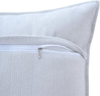 Luxury Tweed & Chenille Throw Pillow Covers – Set of 2 (18" x 18") with Soft and Luxurious Textures Decorative Throw Pillows for Couch, Bed, and Home Decor (White)