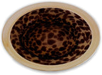 Beatriz Ball GLASS Tortoise and Gold Round Platter