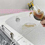 Bath Tub Tray,Clear Bathtub Tray for Luxury Bathroom – Waterproof Bath Caddy with Sleek Surface –No Assembly– Easy Cleaning Bathtub Organizer for Spa Relaxation (31")