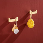 RANDOM Double Towel Hook 304 Stainless Steel Coat Hook Robe Hook for Bathroom Accessories Wall Mounted Hooks Brushed Gold 96009-8BG-2