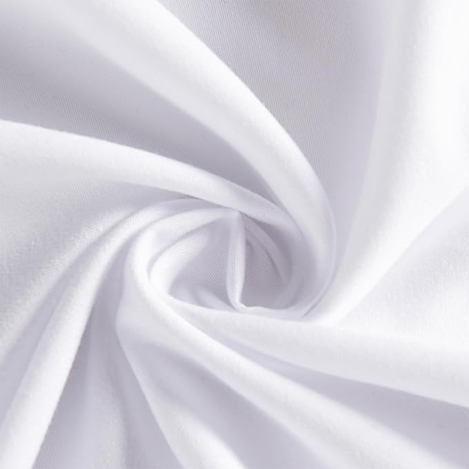 Elegant Ruffle White Shower Curtain 72" x 72", Ruched Microfiber Vintage Rustic Bath Curtain for Bathroom, Boho Farmhouse Bathroom Decor, Durable and Fade Resistant (LQ-38)