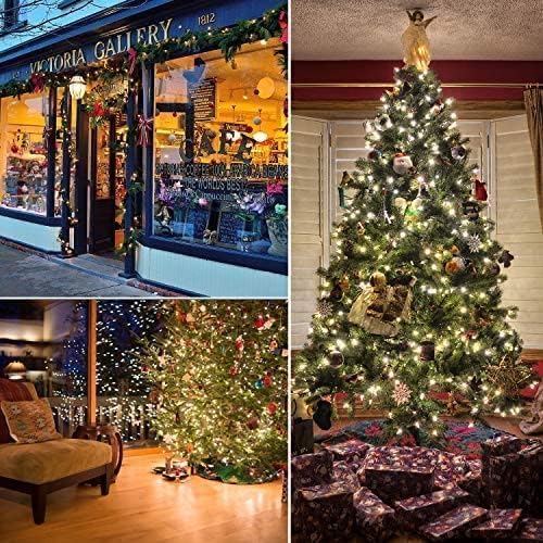C9 Clear Christmas String Lights, Outdoor Christmas Lights String, Hanging Roofline Lights, Patio Lights for Outdoor Decor, Black Wire, 100 Feet