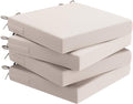 AAAAAcessories Outdoor Seat Cushions for Chairs, Waterproof, Fade-Resistant Patio Furniture Replacement Cushions, 18.5" x 16" x 3", Set of 4, Khaki Beige