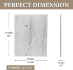 Koville Brazilian Natural Marble Cutting Board for Kitchen, 16x20inch Extra Large Hand Crafted Marble Slab for Cheese, Charcuterie, Pastry Board - Wedding Gift, House Warming Gift