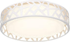 Flush Mount Ceiling Light Fixture, 12 inch 15W 1100 Lumens LED Ceiling Lights, Dimmable 3000K Warm White Light Fixtures Ceiling Mount for Bedroom, Kitchen, Hallway, Stairways