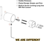 RANDOM Clear Sky Blue Towel Hooks for Bathrooms Round Shower Hooks Stainless Steel Wall Mount Coat Hook.96068-8CKB