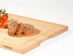 CONSDAN Wood Cutting Board for Kitchen, 16 x 12, Soild Birch Wood, Edge Grain, Chopping Board, Butcher Block with Juice Groove, Prefinished with Food-Safe Oil, 3/4" thick