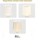 Royal Designs, Inc. BS-719-16EG-2 Drum Basic Lamp Shade, 15 x 16 x 16, Eggshell, 2-Pack