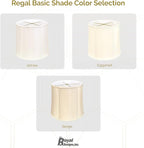 Royal Designs, Inc. BS-719-13EG-2 Drum Basic Lamp Shade, 11 x 13 x 11, Eggshell, 2-Pack