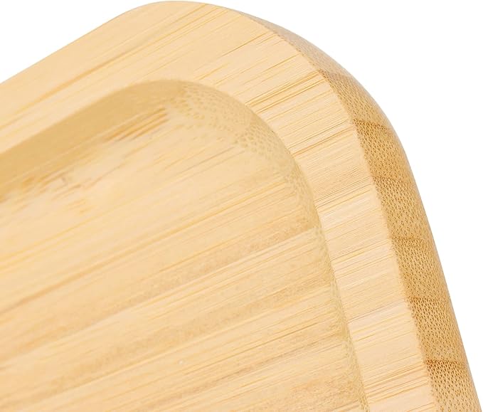 JOIKIT 3 Pack 12 Inch Bamboo Platter, Fine Polished Sqaure Wood Plates Bamboo Serving Tray for Holding Fruit, Bread, Cheese, Nut, Coffee, Tea, Plant Saucer