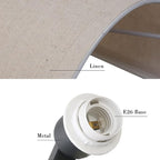 Yosoan Linen Fabric Cloth Boho Vintage Flush Wall Sconce Stairwell Fixture Light, 1-Light Vanity Indoor Hardwired Interior Sconce Cover Shade Lamp for Bedroom Hallway Living Room Corridor