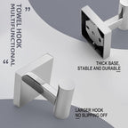 KOKOSIRI Robe Hook Bathroom Towel Coat Hooks for Bath Kitchen Wall 3 Pack Chrome Stainless Steel B1013CH-P3